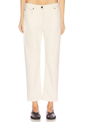 The Row Riaco Cropped Straight Leg in Ecru - Beige. Size 25 (also in 26, 24, 27, 28, 29, 32).