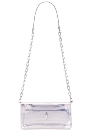 Christian Louboutin Bettina Crossbody Bag in Transparent & Silver - Metallic Silver. Size all.