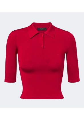 Gucci Knitted silk-blend polo sweater