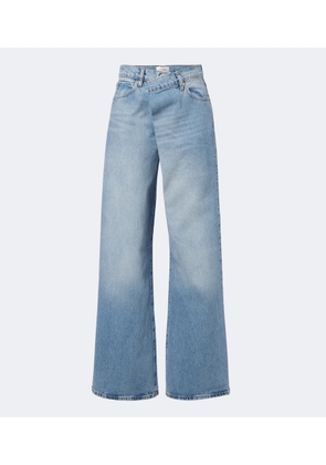 Frame Crossover wide-leg jeans