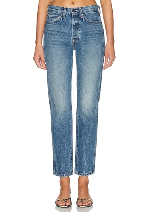 KHAITE Finley Straight Leg in Holbrook - Blue. Size 24 (also in 25, 26, 27, 28, 29, 30, 31).