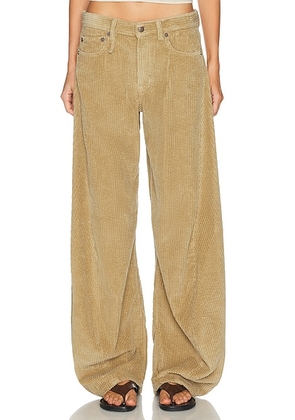 R13 Janine Wide Leg Pant in Light Khaki - Brown. Size 27 (also in 25, 28, 29, 30).