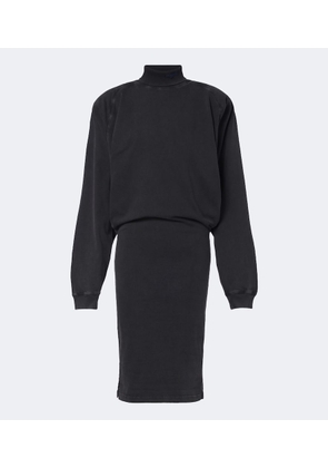 Mugler Cotton jersey sweatshirt dress