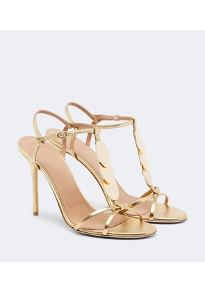 Malone Souliers Kali embellished metallic leather sandals