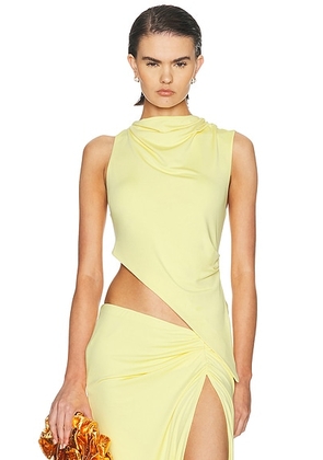 MAY MASHIAH for FWRD Layla Top in Buttercup - Yellow. Size XS (also in S, M).
