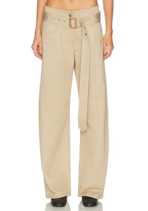 Acne Studios Page Tailored Twill Trouser in Pale Beige - Beige. Size 36 (also in 34, 40, 42).