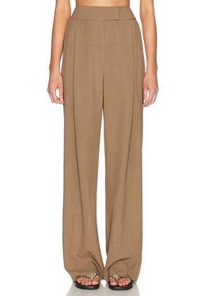 The Sei Boyfriend Trouser in Sand - Brown. Size 0 (also in 2, 8).