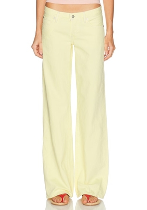 FRAME The Gray Wide Leg Jeans in Limoncello - Yellow. Size 27 (also in 23, 24, 25, 26, 28, 29, 30, 31, 32).