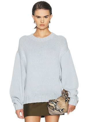 KHAITE Gemma Cashmere Sweater in Powder - White. Size S (also in M).