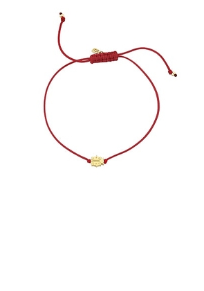 Sydney Evan Tiny Pure Ladybug Cord Bracelet in Red - Red. Size all.