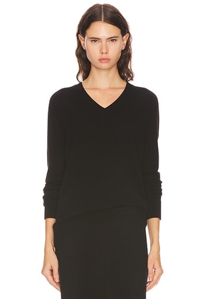 The Row Phora Cashmere Sweater in Black - Black. Size L (also in S, M).