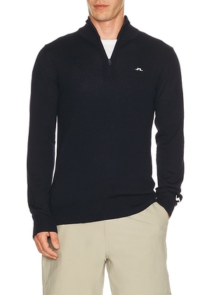 J.Lindeberg Kian Knitted Sweater in Jl Navy - Blue. Size XL/1X (also in S, M, L).