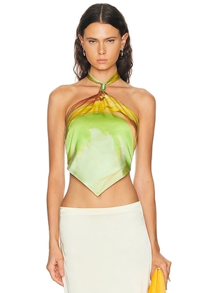 Retrofete Jamie Top in Pera Brushstroke - Multi. Size XS (also in S, M, L).