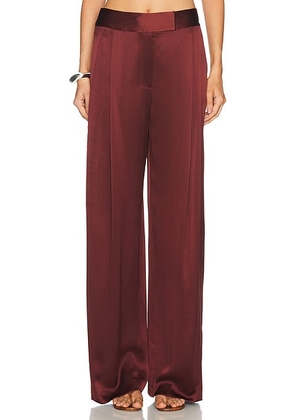 The Sei Relaxed Trouser in Henna - Rust. Size 4 (also in 0, 2, 6, 8).