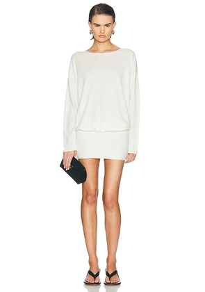 Eterne Boatneck Mini Dress in Black - Black. Size XS/S (also in M/L).