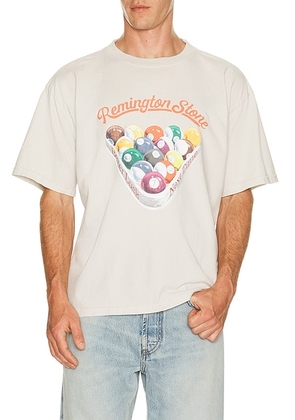 Remington Stone Billiards 2 Tee in Bone - Cream. Size S (also in XS, M, L, XL/1X).