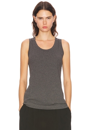 The Row Elana Top in Charcoal Melange - Grey. Size L (also in ).