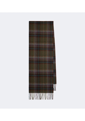Polo Ralph Lauren Checked fringed wool scarf