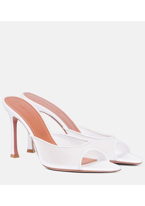 Amina Muaddi Bridal Alexa 95 mesh mules