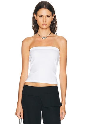 FLORE FLORE Bes Bandeau Top in White - White. Size XS (also in S, M, L, XL).