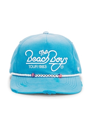 REPRESENT x Beach Boys Tour Cap in Bright Blue - Blue. Size all.