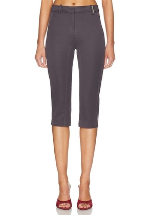 THE ATTICO Capri Pant in Plum - Purple. Size 40 (also in 36, 38, 42, 44).