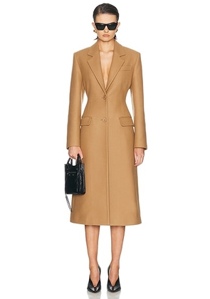 Balenciaga Long Coat in Camel - Brown. Size 38 (also in 34).