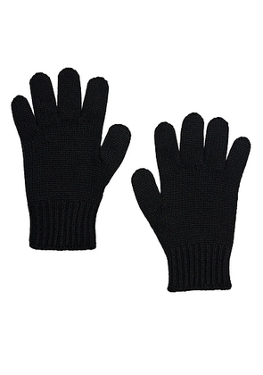 The Row Pleon Cashmere Gloves in Black - Black. Size M/L (also in XS/S).