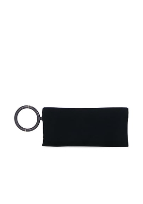 TOM FORD Velvet Nappa Leather Clutch in Navy - Black. Size all.