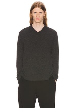 The Row Thamm Top in Charcoal Melange - Charcoal. Size XL/1X (also in S, M, L).