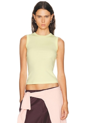 FLORE FLORE Esme Tank Top in Camomile - Yellow. Size XL (also in XS, S, M, L).