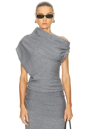 Staud Mabel Sweater in Heather Grey - Grey. Size L (also in XS, S).