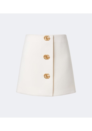 Gucci Double G wool crepe miniskirt