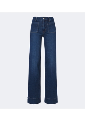 Frame Slice wide-leg jeans