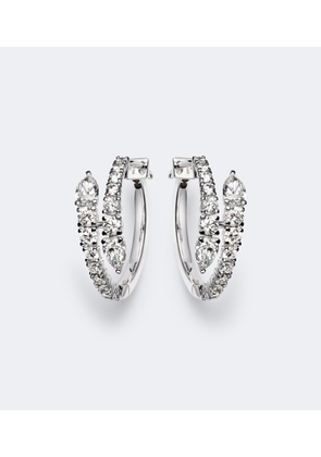 Bucherer Fine Jewellery Diamond Twist 18kt white gold earrings with diamonds