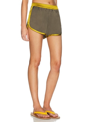 Staud Aero Short in Pine Shadow - Taupe. Size M (also in L).