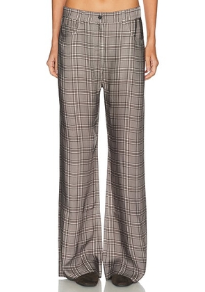 Acne Studios Poltana Check Fluid Trouser in Dark Grey - Grey. Size 38 (also in ).