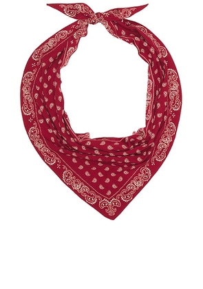Guest In Residence The Wild Rag in Carmine & Butter - Red. Size all.