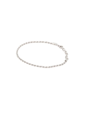 Serge de Nimes Rope Bracelet in Silver - Metallic Silver. Size all.