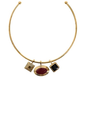 Heaven Mayhem Solene Choker Set in Gold - Metallic Gold. Size all.