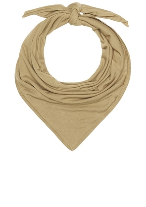 Toteme Large Square Scarf in Desert - Tan. Size all.