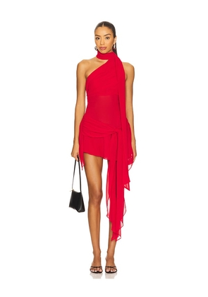 GUIZIO Cyrielle Dress in Red. Size M. Also in S, XS.