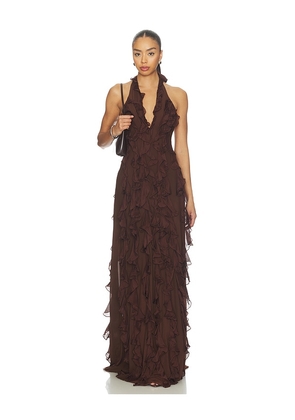 Deme by Gabriella The Ela Dress in Chocolate. Size S. Also in XS, M.