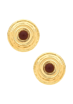 Deme by Gabriella The Mia Earrings in Metallic Gold.