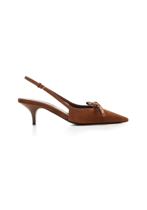 Miu Miu Slingback Suede Pumps - Moda Operandi