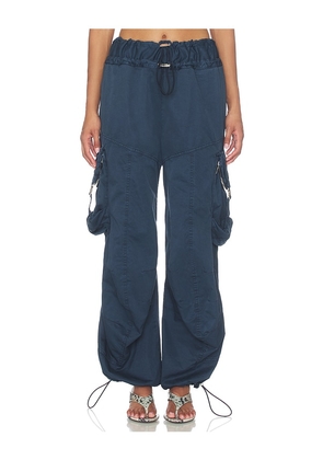 THE ATTICO Utility Balloon Pant in Navy. Size 38. Also in 40, 42, 44.