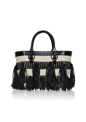 Johanna Ortiz Alcázar Natural Palm Mini Tote Bag - Moda Operandi