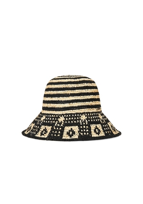 Brixton Redding Packable Straw Hat in Black. Size XS/S. Also in M/L.