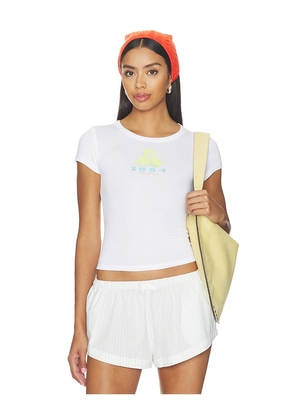 Boys Lie Tennis Dept. '94 Baby Tee in White. Size XS/S. Also in M/L, XL/XXL.