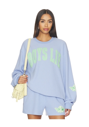 Boys Lie Razzle Dazzle V4 Kara Crewneck Sweatshirt in Purple. Size XS/S. Also in M/L, XL/XXL.